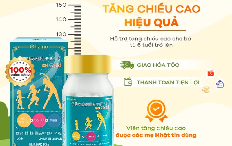 Viên uống hỗ trợ tăng chiều cao GH Gold