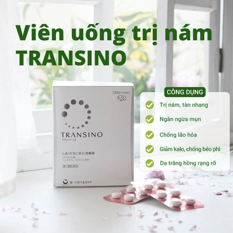 Sử dụng viên uống để trị nám từ bên trong