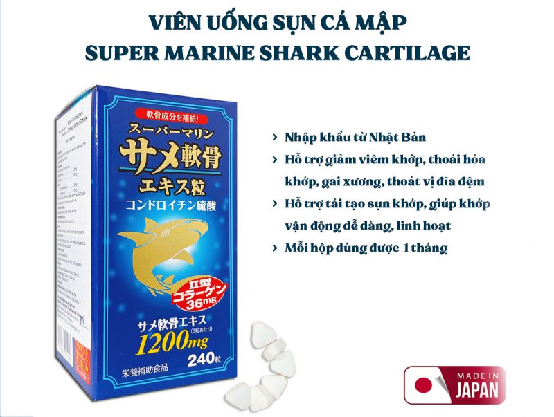 Viên uống bổ xương khớp Wellness Japan Super Marine