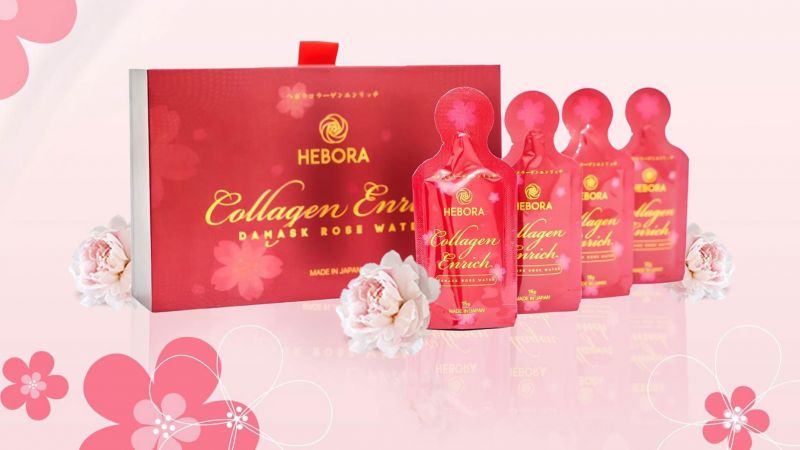 Nước uống Collagen Enrich Hebora giúp bổ sung collagen