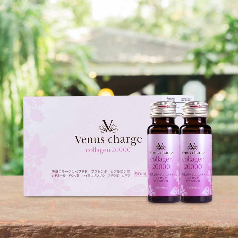 Nước uống Collagen Venus Charge cung cấp lượng collagen cần thiết