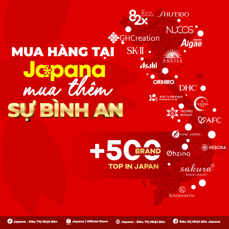 Japana là nơi bạn tìm thấy sản phẩm chính hãng và an tâm khi mua sắm, mang đến sự bình an cho mọi khách hàng