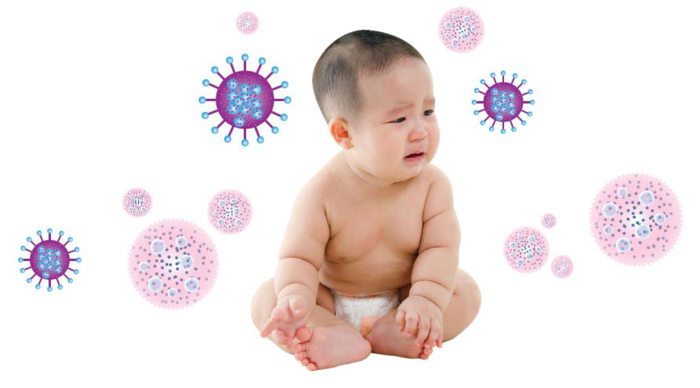 Hệ miễn dịch trẻ còn yếu