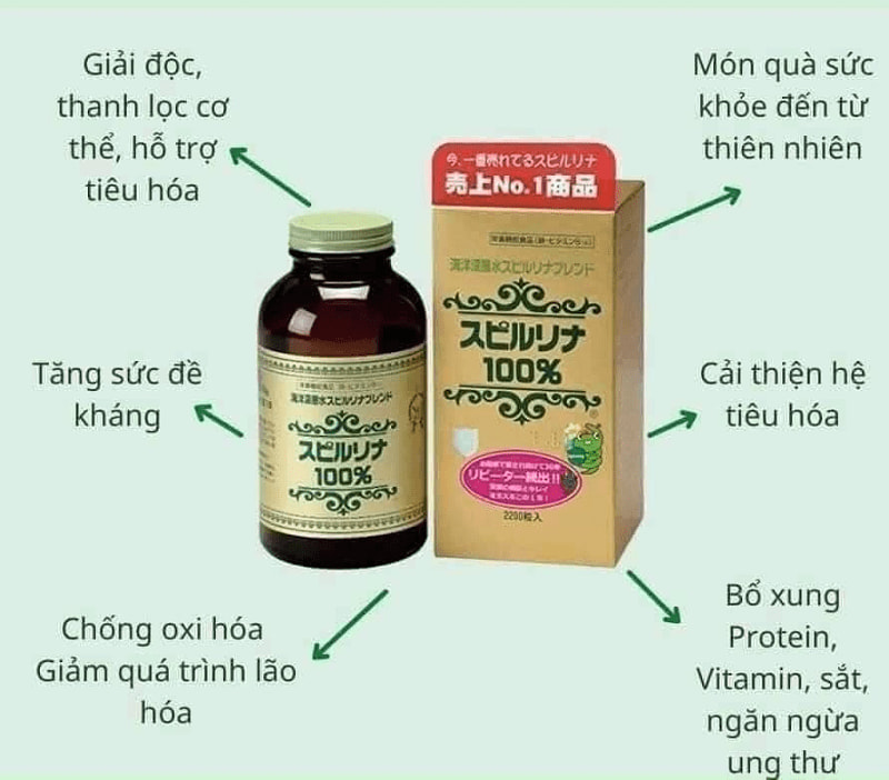 Tảo xoắn Spirulina Japan Algae 