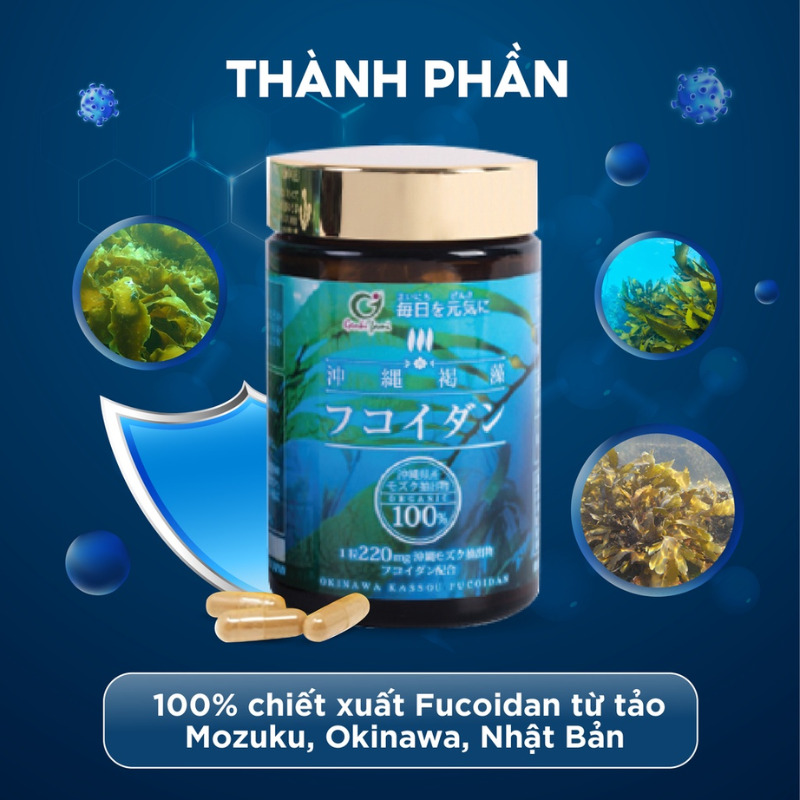 tảo nâu Nhật chính hãng ở japana