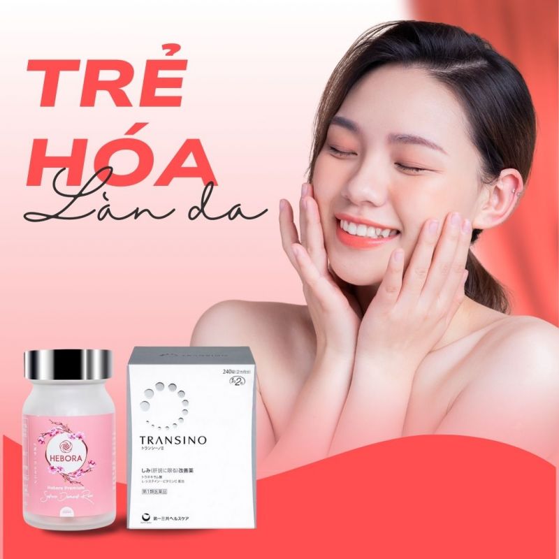 Bộ đôi viên uống Transino và Hebora