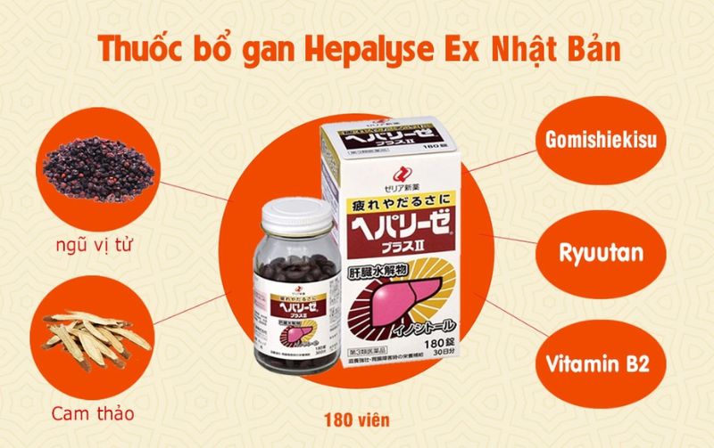 Viên uống bổ gan Zeria Hepalyse II Nhật Bản