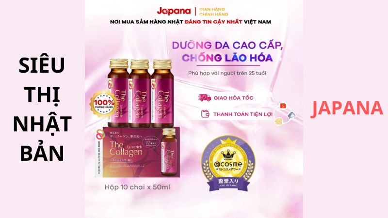 Mua Collagen dạng nước ở siêu thị nhật bản japana