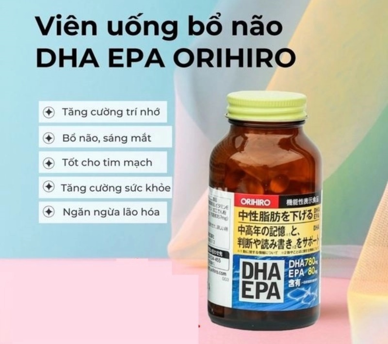 Viên uống bổ não Orihiro DHA EPA Nhật Bản 180 viên