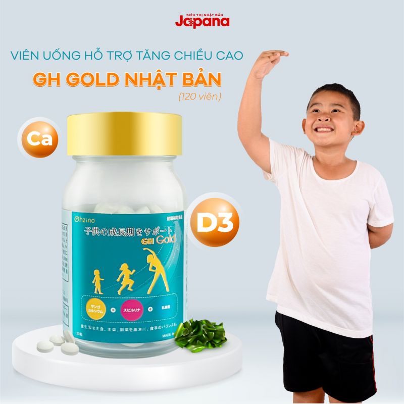 Viên uống hỗ trợ tăng chiều cao GH Gold Nhật Bản