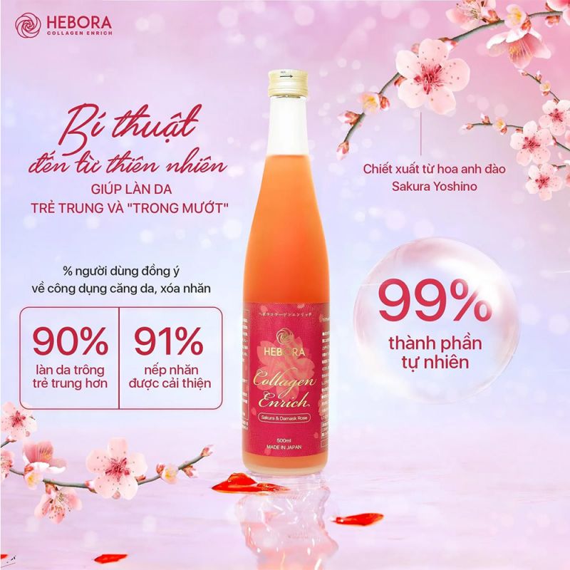 Nước uống Collagen Enrich Hebora 160.000mg