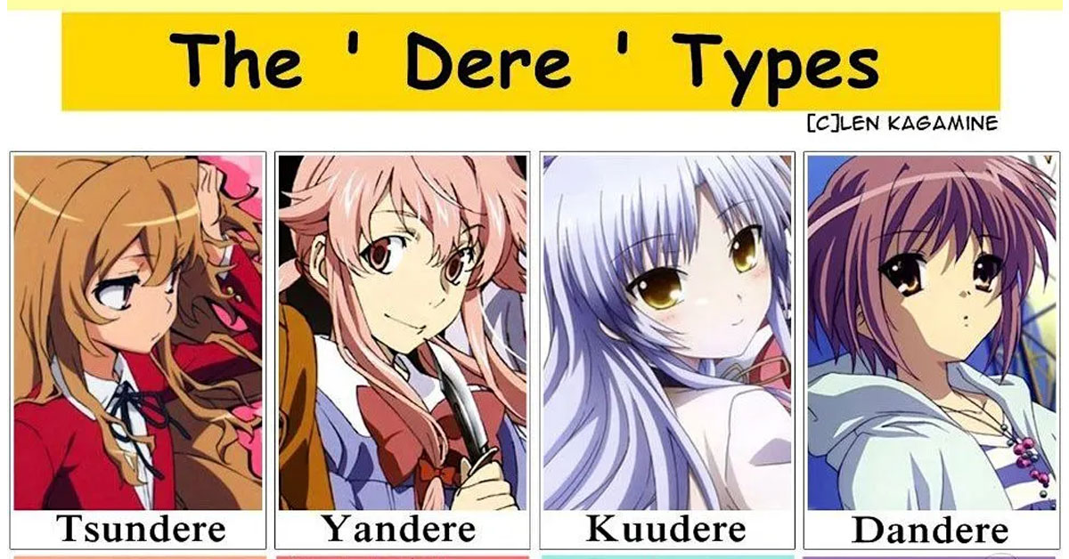 Tsundere, Yandere, Kuudere, Dandere là gì? Cách nhận diện từng tính cách