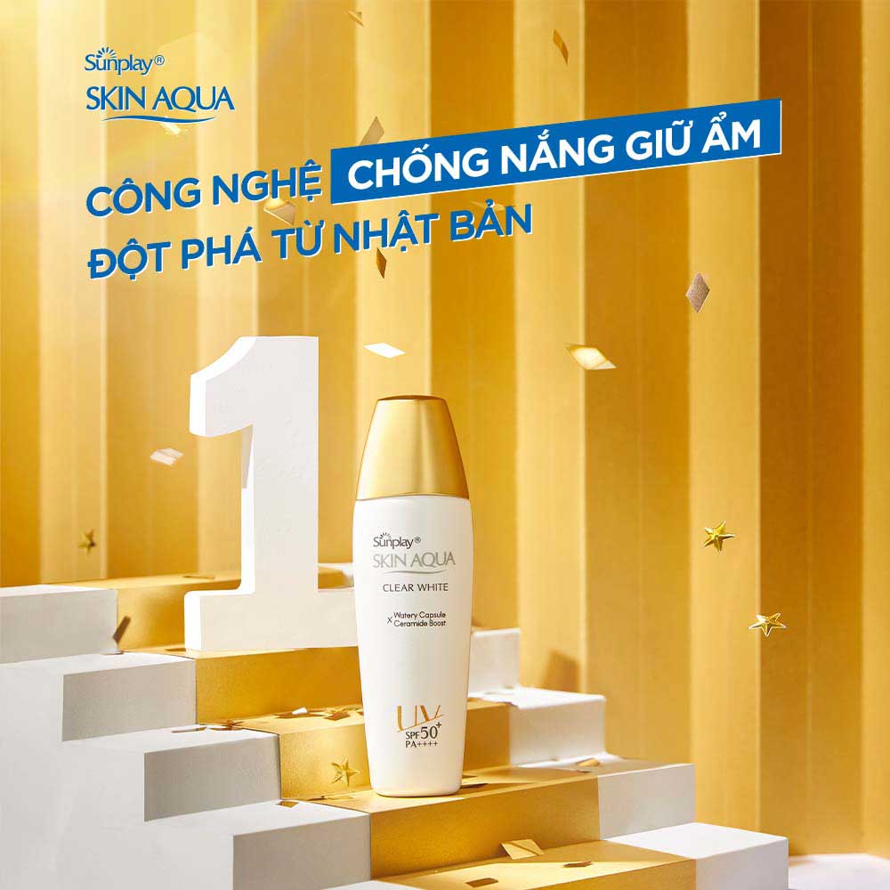 Cách phân biệt kem chống nắng Skin Aqua nắp vàng hàng giả hàng thật