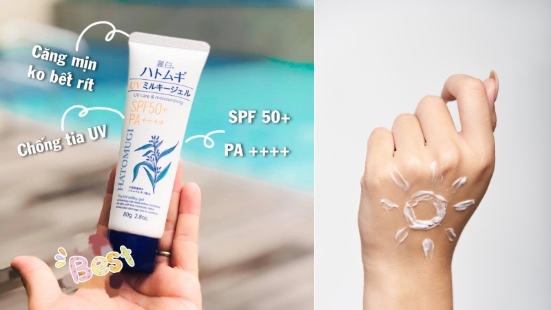Kem chống nắng Hatomugi Nhật Bản