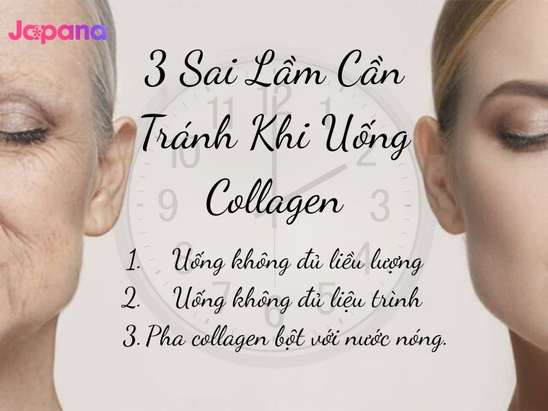 3 sai lầm khi uống collagen