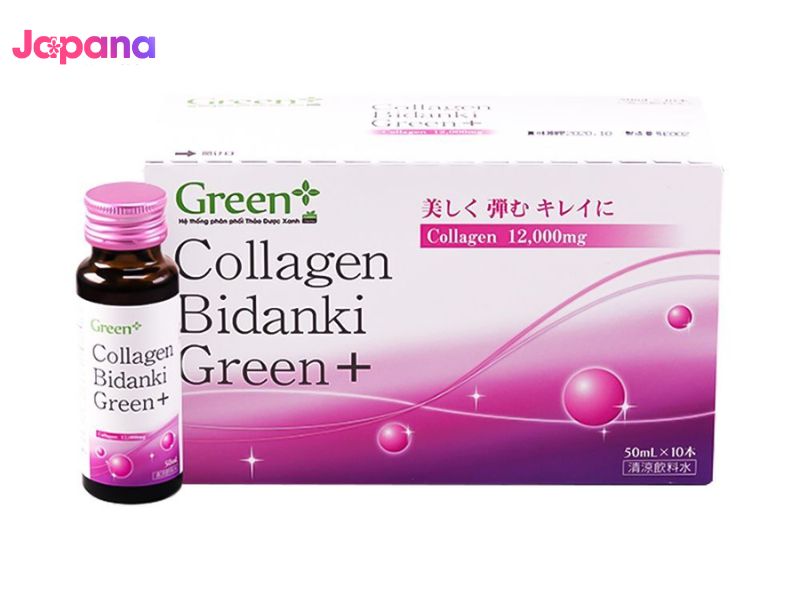 4. Nước uống Collagen Bidanki Green+ 12.000mg