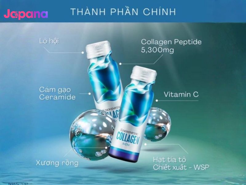 8. Nước uống đẹp da Kinohimitsu Collagen Men