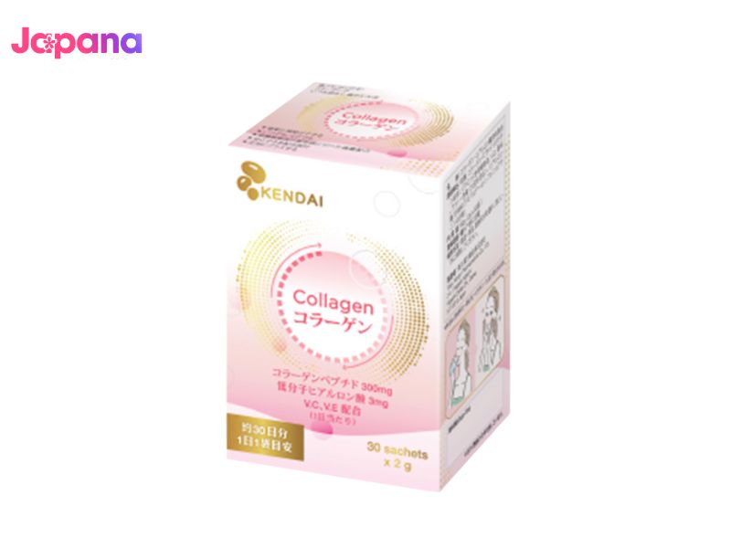 Bột uống bổ sung Collagen và Vitamin E Kendai Nhật Bản