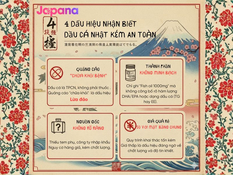 cách nhận biết dầu cá nhật kém an toàn