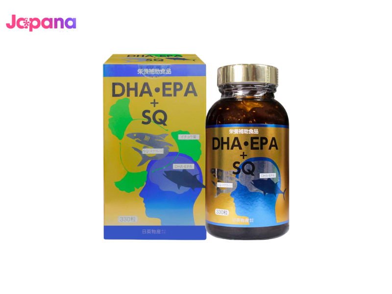 1. Dầu cá Aishodo DHA & EPA SQ (Hàm lượng DHA cao)