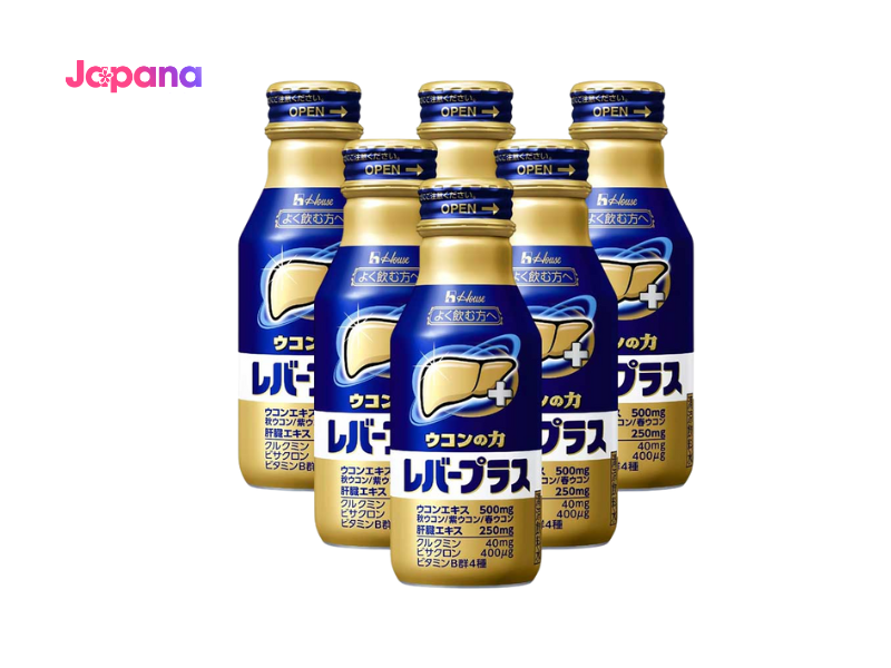 Nước nghệ giải rượu bổ gan Plus Ukon House (6 chai x 100ml)