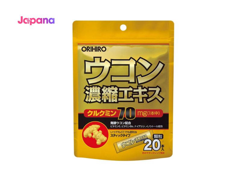 Bột nghệ giải rượu Orihiro (Hộp 20 gói x 1.5g)