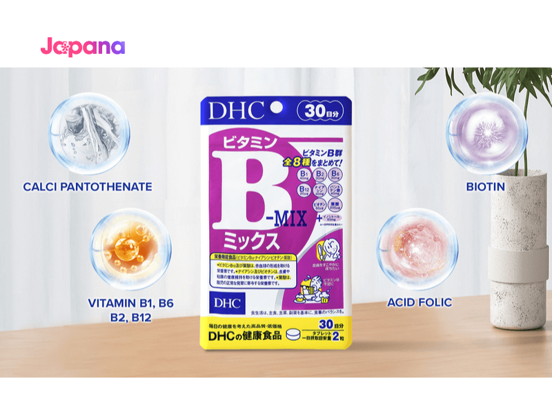 Viên uống bổ sung Vitamin B DHC giúp kích thích cảm giác thèm ăn cho người lớn