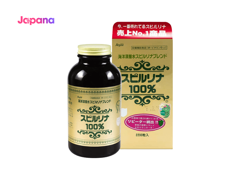 Tảo xoắn Spirulina Japan Algae Nhật Bản hộp 2200 viên giúp cải thiện cảm giác ăn ngon cho bạn