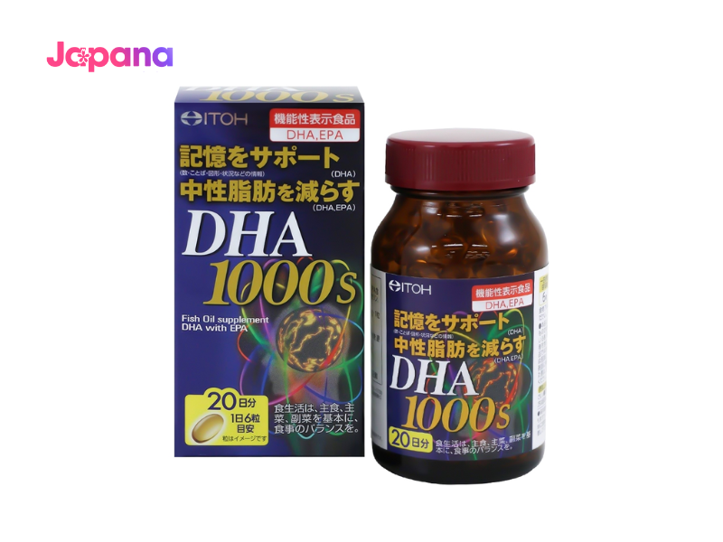 Viên uống bổ não ITOH DHA 1000mg Nhật Bản 120 viên