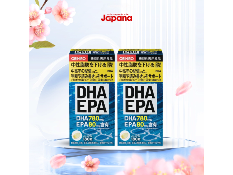 Viên uống bổ não Orihiro DHA EPA Nhật Bản 180 viên