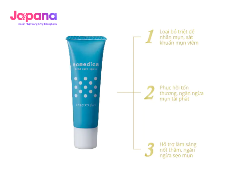 Kem trị mụn Naris Acmedica Acne Care Spots 25g