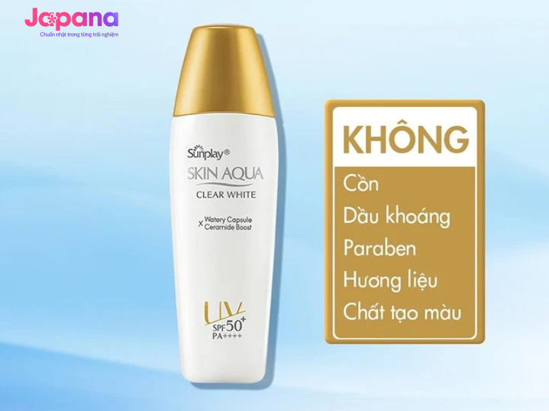 Kem chống nắng Skin Aqua nắp vàng thật có màu sắc chân thực, sắc nét.