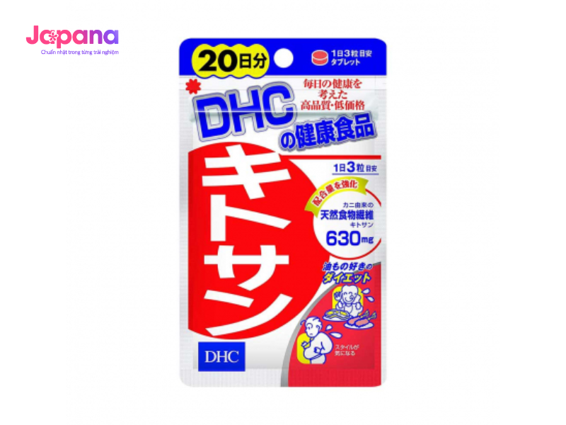 Viên uống giảm mỡ bụng DHC Chitosan 60 viên