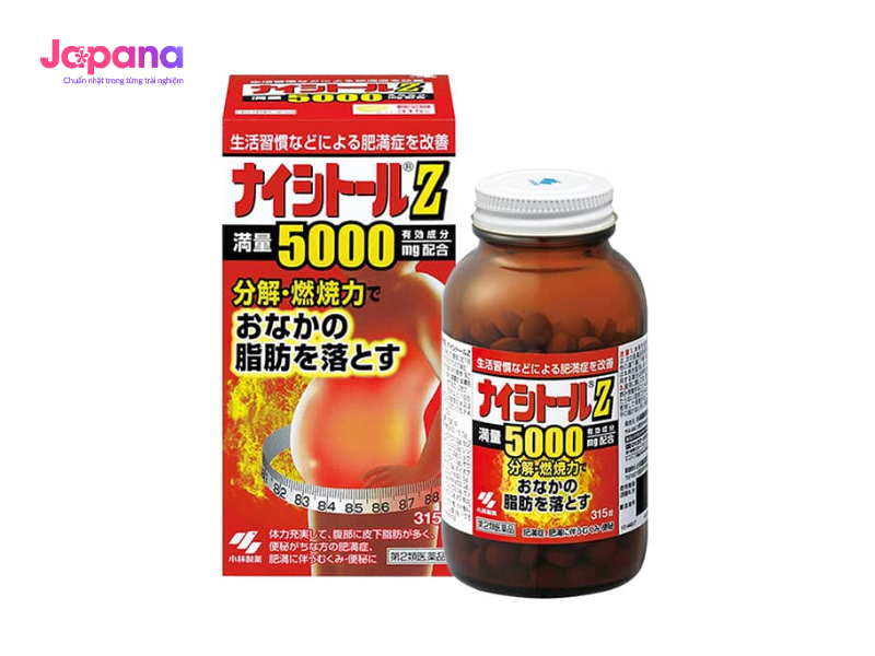 Viên uống giảm mỡ bụng Kobayashi Naishitoru Z 28000mg