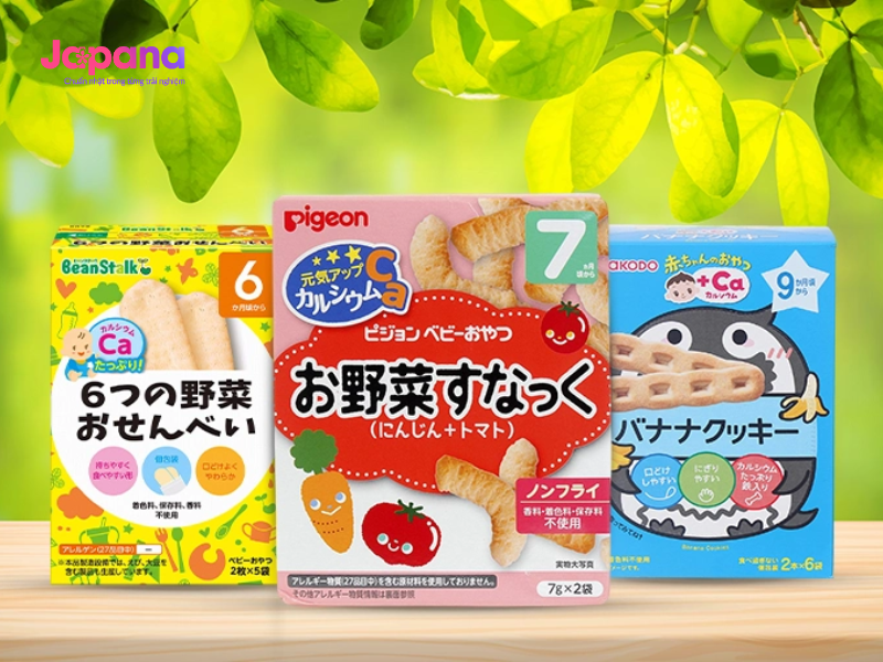 Các sản phẩm ăn dặm cho bé của Nhật. Ảnh: Internet