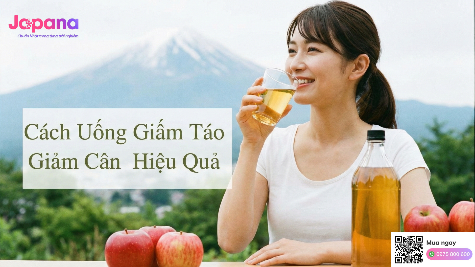 cách uống giấm táo