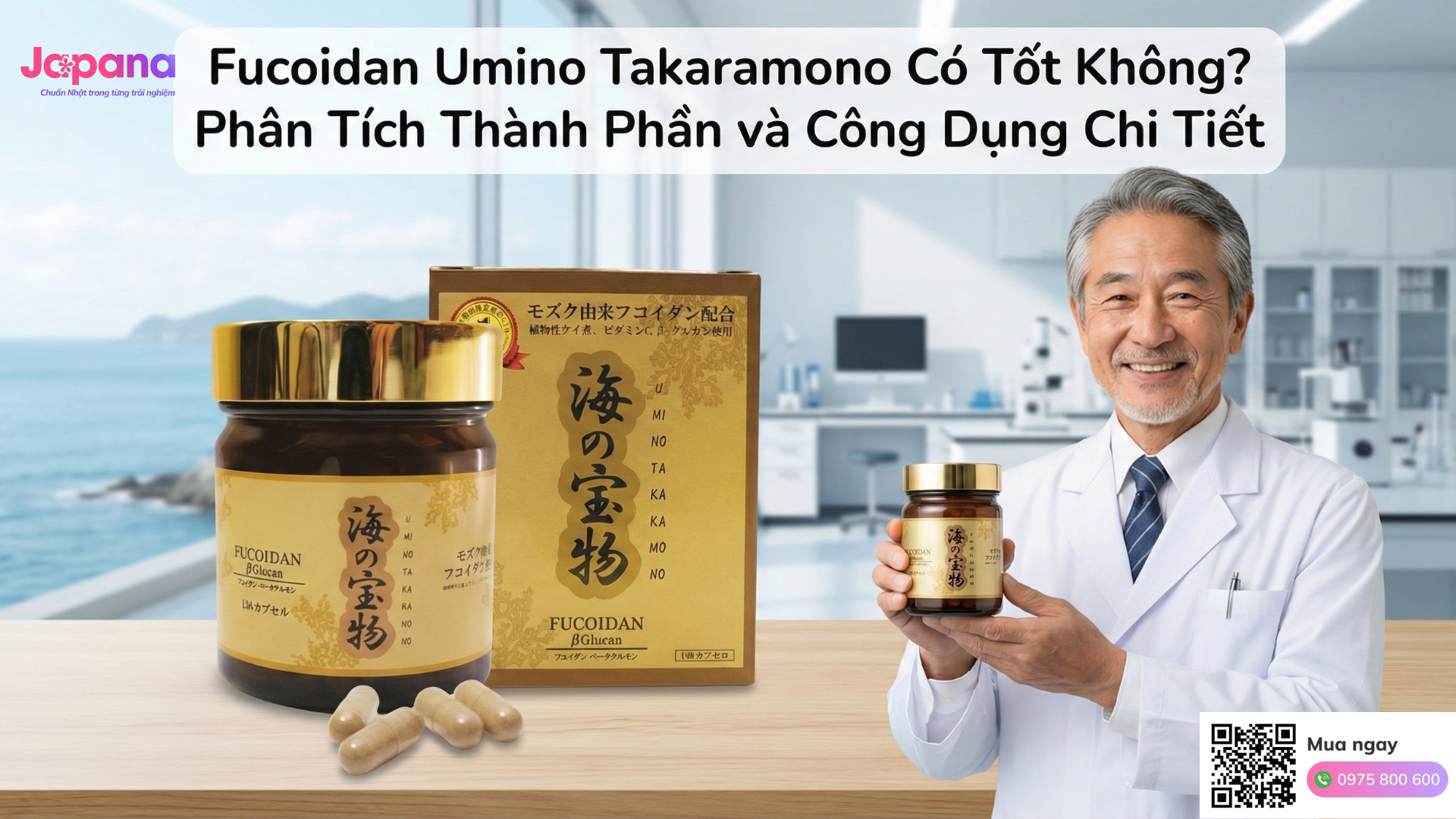 Review Viên Uống Fucoidan Umino Takaramono 130 Viên