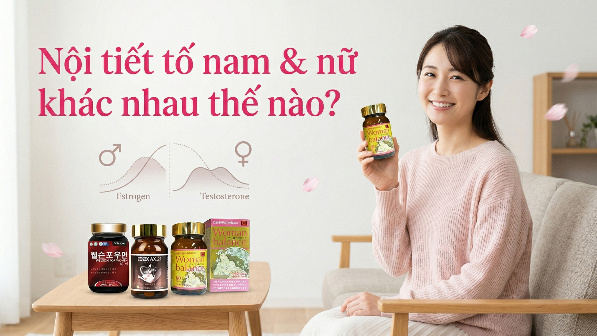 khác biệt nội tiết tố nam và nữ