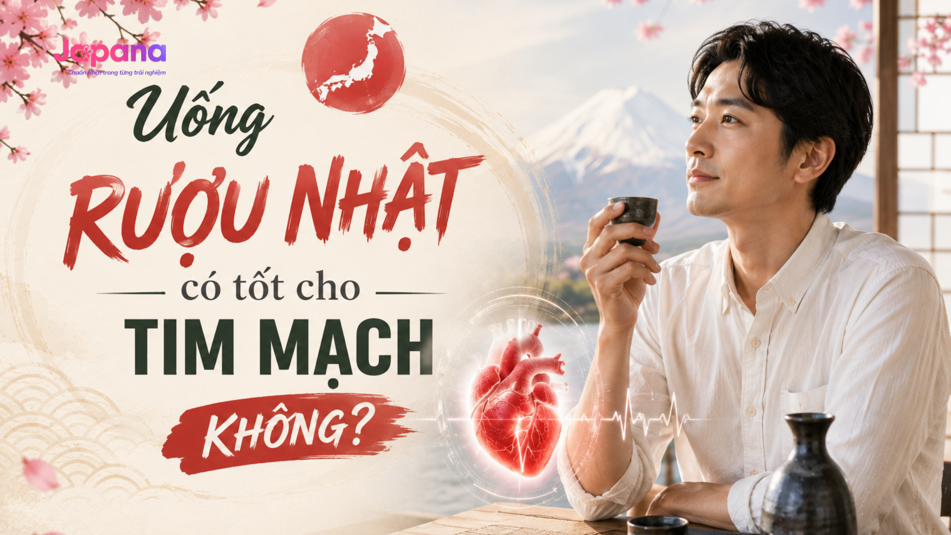 Uống rượu Nhật có tốt cho tim mạch không?