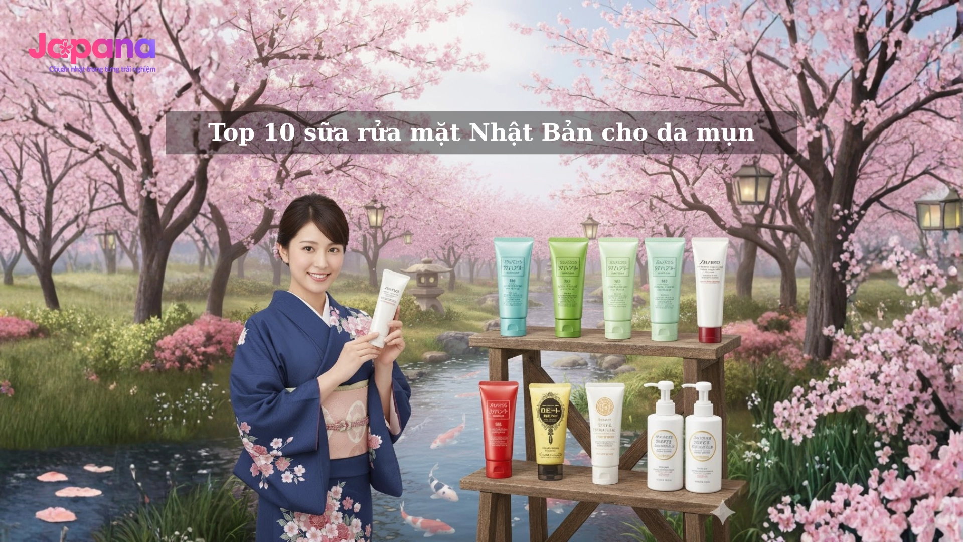 Top 10 sữa rửa mặt Nhật cho da mụn tốt nhất hiện nay