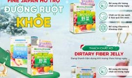 Bộ Đôi Thạch Dinh Dưỡng Fine Japan: Giải Pháp Vàng Cho Đường Ruột Khỏe Mạnh