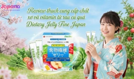 Review thạch cung cấp chất xơ và vitamin từ rau củ quả Dietary Jelly Fine Japan 