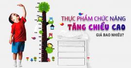 Thực phẩm chức năng tăng chiều cao Nhật Bản giá bao nhiêu?