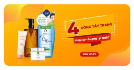 4 dòng tẩy trang làm sạch sâu được ưa chuộng tại Nhật
