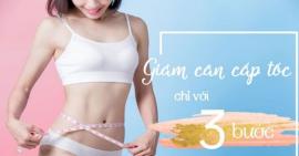 Cách giảm cân cấp tốc chỉ với 3 bước từ chuyên gia
