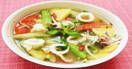 Giảm cân với món canh chua hải sản tươi mát thơm ngon