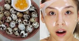 Tuyệt chiêu làm mặt nạ trắng da với trứng cút