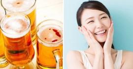Bí quyết cho làn da trắng hồng mịn màng bằng bia