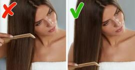 Mái tóc của bạn có thể bị hư tổn vì những cách chải tóc sai lầm này