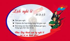 Hướng dẫn tạo mẫu thông báo nghỉ lễ 30/4 và 1/5 chỉ với vài bước đơn giản
